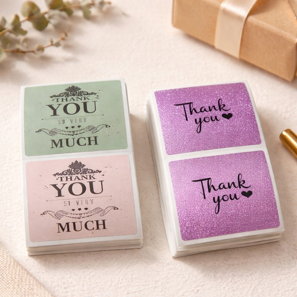 x50 Thank You Stickers Small Business